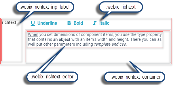 Webix RichText basic use