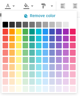 Toolbar colorpicker reset button